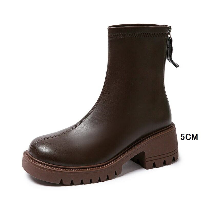 2色 ショートブーツ レディース 本革 靴 ラウンドトゥ 幅広 甲高 5CMヒール 疲れない カジュアルシューズ 厚底 背が高くなる 身長アップ バックジッパー 脱ぎ履きやすい 履きやすい 革 2色 ショートブーツ レディース 本革 靴 ラウンドトゥ 幅広 甲高 5CMヒール 疲れない カジュアルシューズ 厚底 背が高くなる 身長アップ バックジッパー 脱ぎ履きやすい 履きやすい 革