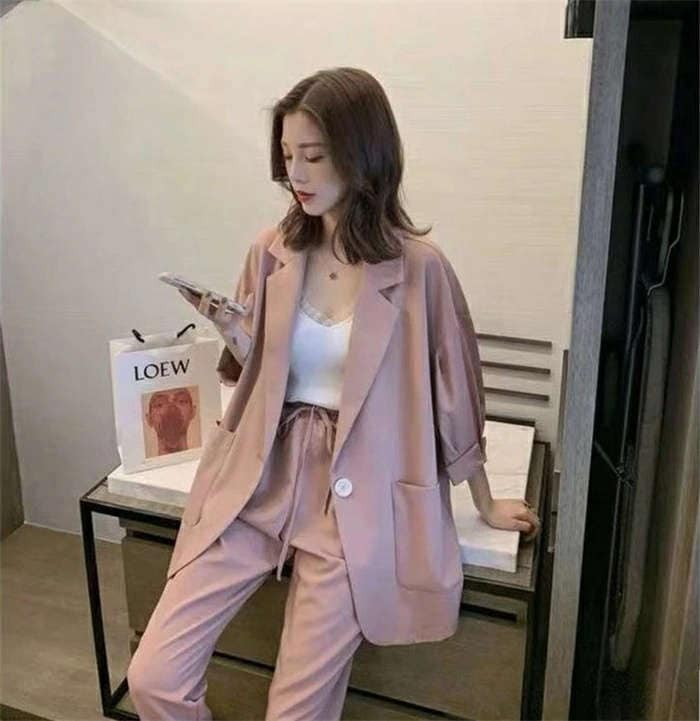 通勤 上下2点セット 40代 ボトムス トップス ゆったり おしゃれ カジュアル 九分丈 テーパードパンツ カーディガン ロングジャケット スーツジャケット 2点セット 春夏 レディース セットアップ 通勤 上下2点セット 40代 ボトムス トップス ゆったり おしゃれ カジュアル 九分丈 テーパードパンツ カーディガン ロングジャケット スーツジャケット 2点セット 春夏 レディース セットアップ