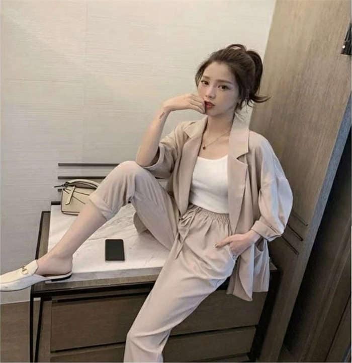 通勤 上下2点セット 40代 ボトムス トップス ゆったり おしゃれ カジュアル 九分丈 テーパードパンツ カーディガン ロングジャケット スーツジャケット 2点セット 春夏 レディース セットアップ 通勤 上下2点セット 40代 ボトムス トップス ゆったり おしゃれ カジュアル 九分丈 テーパードパンツ カーディガン ロングジャケット スーツジャケット 2点セット 春夏 レディース セットアップ