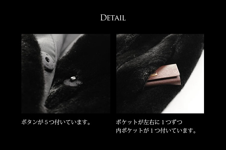ブラックグラマミンクコートロング着丈89cmブラック/レディース
