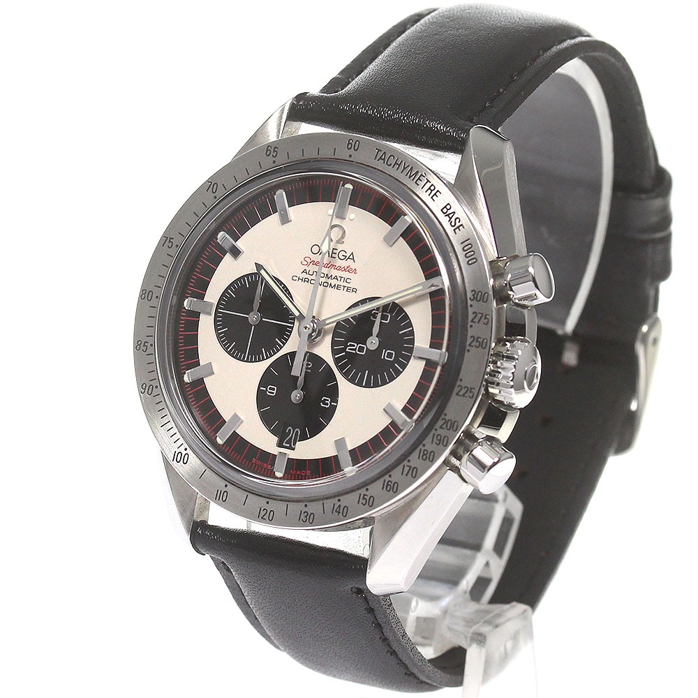 オメガ OMEGA 3559.32 スピードマスター シューマッハ レジェンド クロノグラフ デイト 自動巻き メンズ 保証書付き_824772【中古】 オメガ OMEGA 3559.32 スピードマスター シューマッハ レジェンド クロノグラフ デイト 自動巻き メンズ 保証書付き_824772【中古】