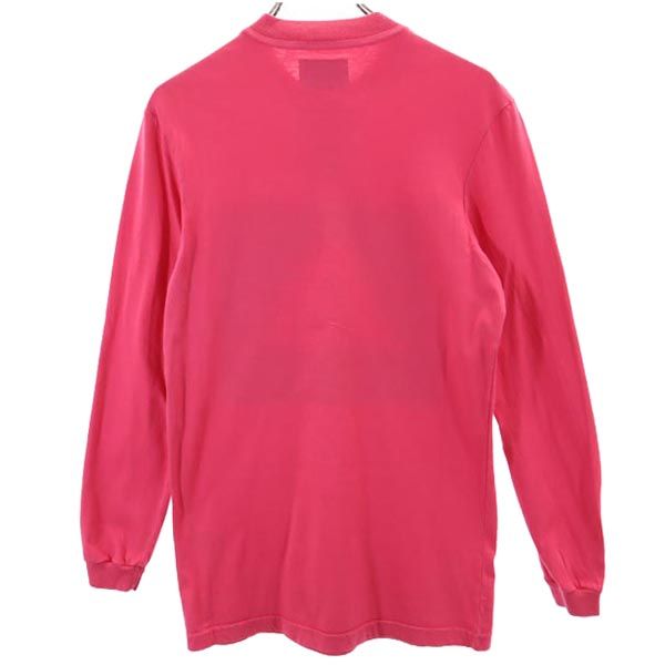 アルマーニジーンズ 未使用 イタリア製 長袖 Tシャツ 44 ピンク ARMANI