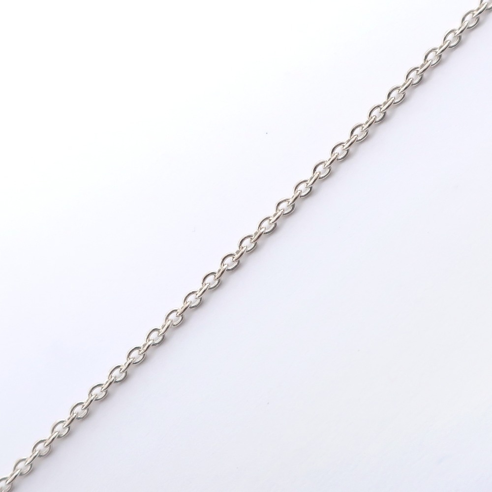 オープンハート ミディアム エルサ・ペレッティ ネックレス シルバー925 約10.2g レディース 中古品 A-ランク