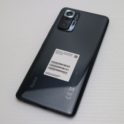 超美品 SIMフリー Redmi Note 10 Pro オニキスグレー M000 ムスビー