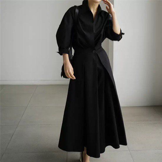 【取寄:納期2週間】ワンピース ロング丈 ルーズ Aライン ボトミングシャツ レディース 無地 体型カバー 夏 【取寄:納期2週間】ワンピース ロング丈 ルーズ Aライン ボトミングシャツ レディース 無地 体型カバー 夏