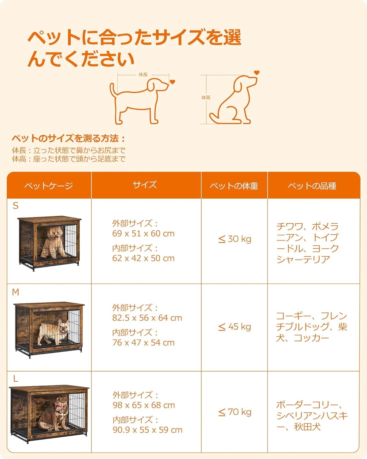 ペットケージ 木目調 ウッディサークル 82.5×55.5×64cm 犬 猫 インテリア 組立簡単 トレー付き お掃除簡単 天板付き 超小型犬~中型犬向け ケージ PFC002X01 ペットケージ 木目調 ウッディサークル 82.5×55.5×64cm 犬 猫 インテリア 組立簡単 トレー付き お掃除簡単 天板付き 超小型犬~中型犬向け ケージ PFC002X01
