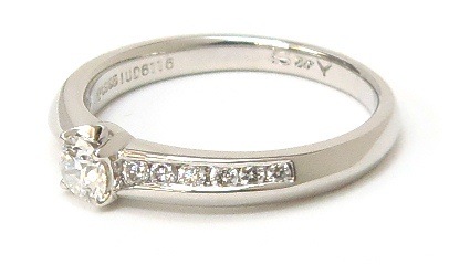 指輪 ダイヤモンドリング 0.222ct,G,VS2,EX 脇0.16ct /プラチナ/Pt995 5.1g 【中古】(48975) 指輪 ダイヤモンドリング 0.222ct,G,VS2,EX 脇0.16ct /プラチナ/Pt995 5.1g 【中古】(48975)