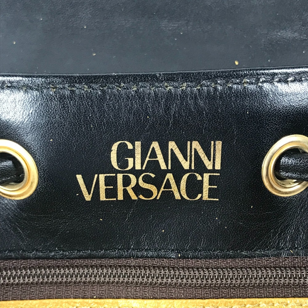 リュックサック レオパード 豹 ヒョウ ヴィンテージ バックパック カバン レザー/PVC イエロー