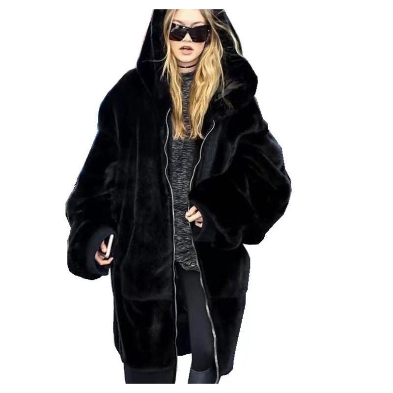 ファーコートレディース暖かいボアジャケット秋冬フード付ロング丈ゆったりボリュームもこもこふわふわ防寒厚保温体型カバー ファーコートレディース暖かいボアジャケット秋冬フード付ロング丈ゆったりボリュームもこもこふわふわ防寒厚保温体型カバー