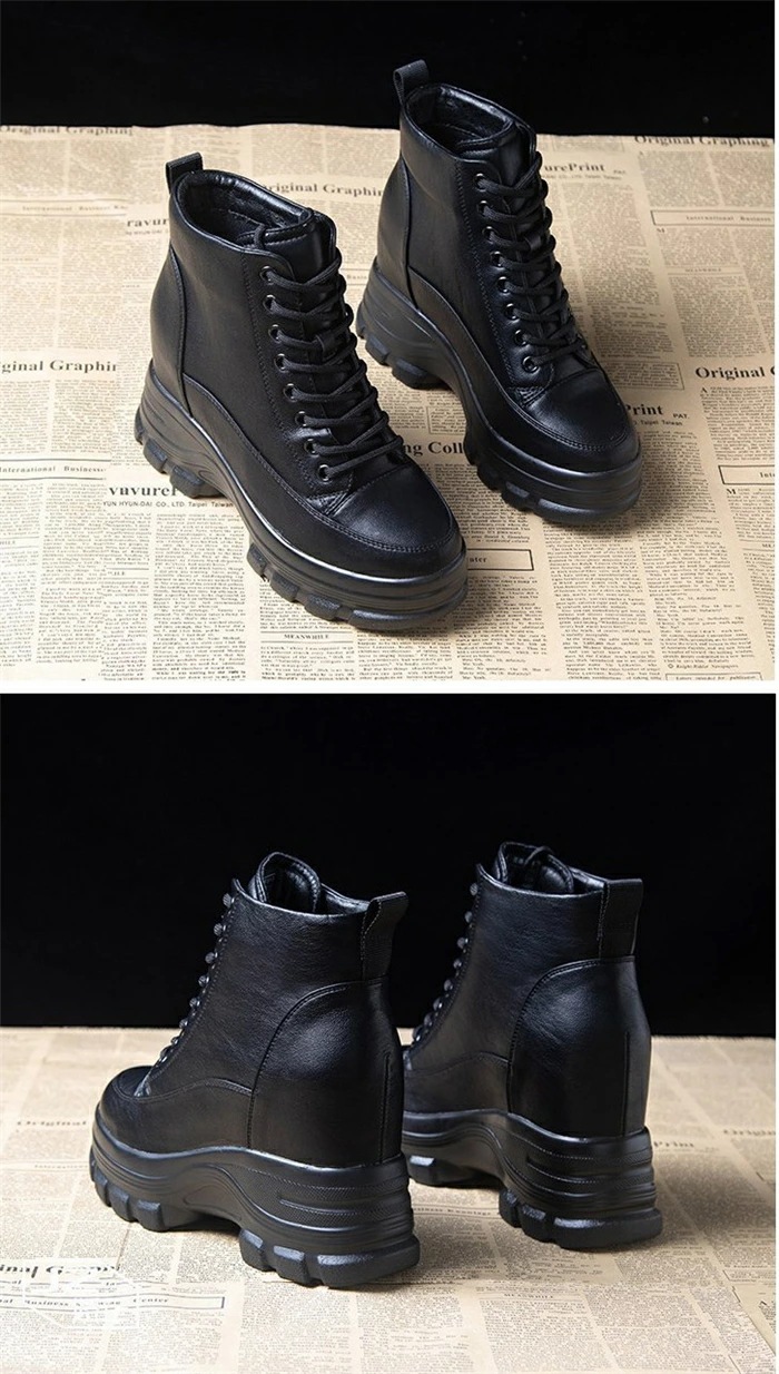 【大好評！最安値挑戦!】ショートブーツ 太ヒール レディース 厚底ハイヒール 9cm ブーツ レディース ブーツ 靴 編み上げブーツ ショート 靴 合皮 黒 ブラウン ハイカット ブラウン 厚底 紐