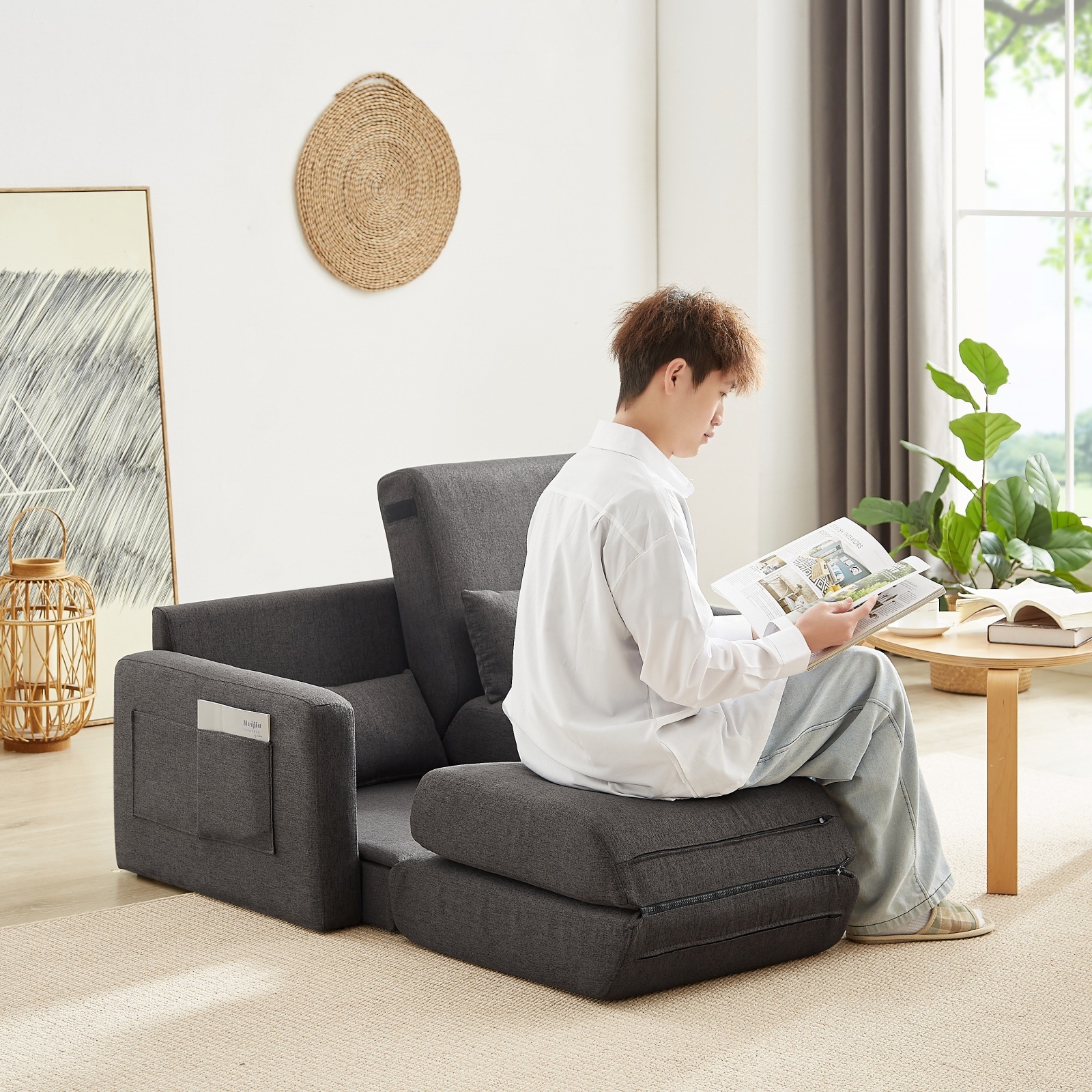 2 seater sofa ソファ 2人掛け ソファベット両側に肘掛け付き 2 seater