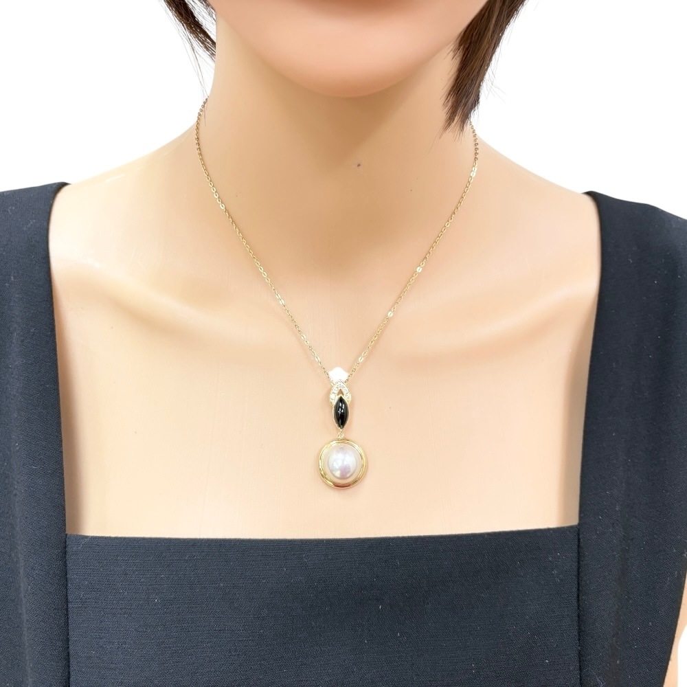 タサキ ペンダントトップ 18金 K18イエローゴールド マベパール TASAKI 中古 美品 タサキ ペンダントトップ 18金 K18イエローゴールド マベパール TASAKI 中古 美品