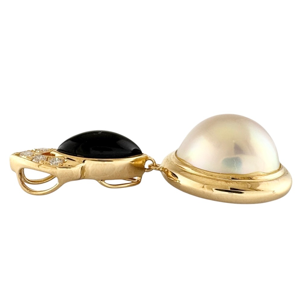 タサキ ペンダントトップ 18金 K18イエローゴールド マベパール TASAKI 中古 美品 タサキ ペンダントトップ 18金 K18イエローゴールド マベパール TASAKI 中古 美品