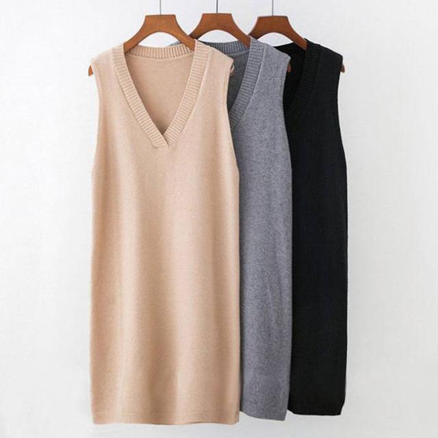 ワンピース 秋新作 新作 送料無料 ジャンスカ ジャンパースカート ひざ丈 ミドル丈 ノースリブ vネック カジュアル フォーマル オフェス 通学 ゆったり カジュアル 秋服 秋冬