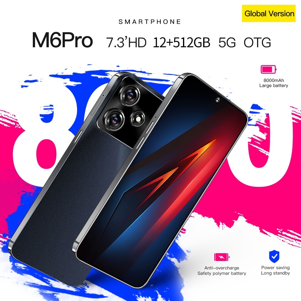 スマホ 本体 M6 Pro Android13 スマートフォン 7.3インチ 12+256GB 10000mAh 108MP デュアルカメラ コスパ最高 新品 2025 スマホ 本体 M6 Pro Android13 スマートフォン 7.3インチ 12+256GB 10000mAh 108MP デュアルカメラ コスパ最高 新品 2025