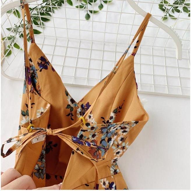 春 夏 キャミワンピ 花柄 レディース ロングワンピ ノースリーブ 花柄ワンピース 女性 リゾートウェア マキシ丈ワンピース レトロ 可愛い