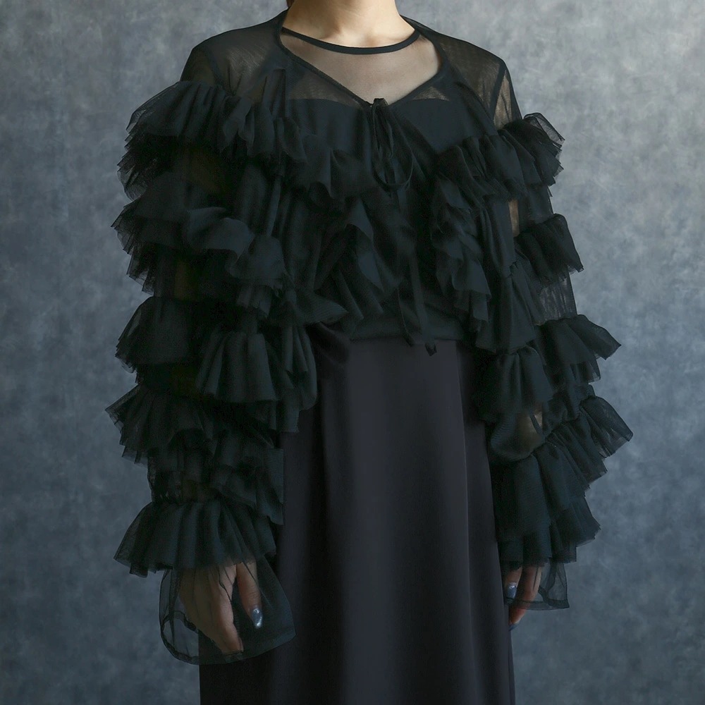 結婚式 パーティードレス オケージョン ブラックドレス 華やか ボリュームチュールトップス&ノースリーブペンシルドレス フリル チュール フォーマル 20代 30代 40代 お呼ばれ 2次会 謝恩会 結婚式 パーティードレス オケージョン ブラックドレス 華やか ボリュームチュールトップス&ノースリーブペンシルドレス フリル チュール フォーマル 20代 30代 40代 お呼ばれ 2次会 謝恩会