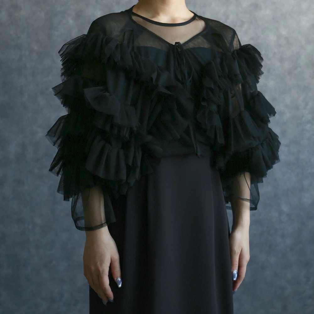 結婚式 パーティードレス オケージョン ブラックドレス 華やか ボリュームチュールトップス&ノースリーブペンシルドレス フリル チュール フォーマル 20代 30代 40代 お呼ばれ 2次会 謝恩会 結婚式 パーティードレス オケージョン ブラックドレス 華やか ボリュームチュールトップス&ノースリーブペンシルドレス フリル チュール フォーマル 20代 30代 40代 お呼ばれ 2次会 謝恩会