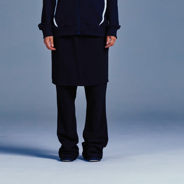 ボトムスその他 [NICEGHOSTCLUB]LOGO SWEAT LAYERED PANTS_NAVY(NG2DFUPA91A) e43a39184acfa3590b33bbb073d0d2