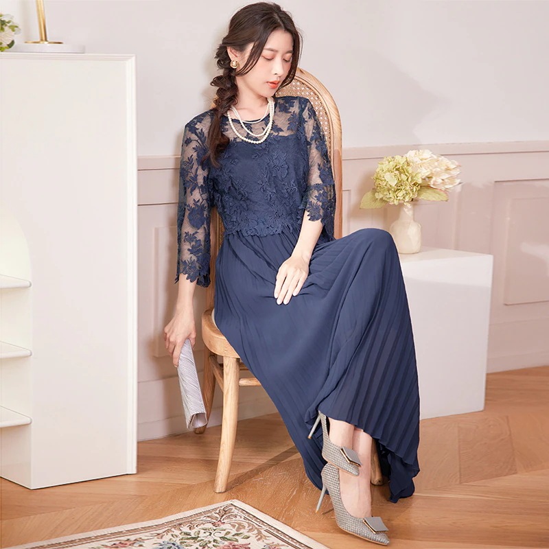 20255新作 シンプル 気質 ワンピース ロングワンピース 刺繍レースロングドレス フォーマル パーティー キャバドレス シャツワンピース 大きめサイズ 20255新作 シンプル 気質 ワンピース ロングワンピース 刺繍レースロングドレス フォーマル パーティー キャバドレス シャツワンピース 大きめサイズ