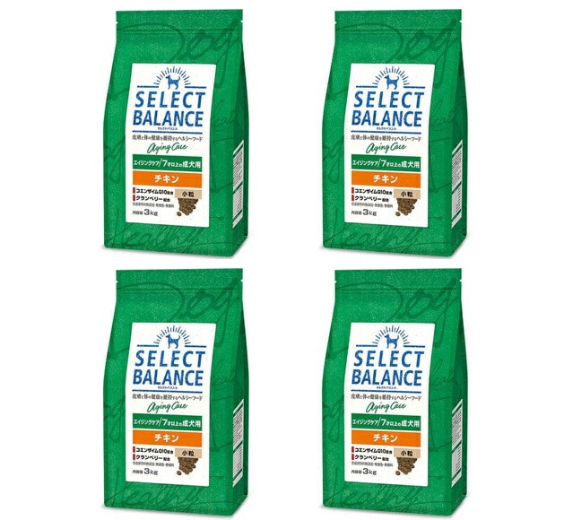 セレクトバランス エイジングケアチキン 小粒 3kg 4個 セレクト