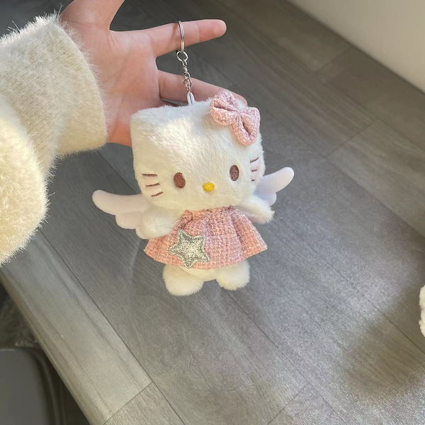 キティちゃん ぬいぐるみ キーホルダー 可愛い ぬいぐるみ人形 10-15cm