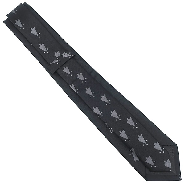 ヴィヴィアンウエストウッド Vivienne Westwood ネクタイ ツリー柄 7cm シルク ブラック×グレー 黒 オーブ 【中古】 ヴィヴィアンウエストウッド Vivienne Westwood ネクタイ ツリー柄 7cm シルク ブラック×グレー 黒 オーブ 【中古】