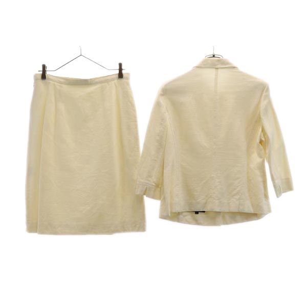 三陽商会 スカートスーツ 上下セットアップ 15 アイボリー テーラードジャケット レディース 三陽商会 スカートスーツ 上下セットアップ 15 アイボリー テーラードジャケット レディース