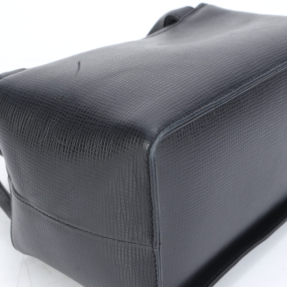 美品 ミニ ボストン ゴールド 金具 レザー ハンドバッグ トート レディース RUE CO10-5 中古