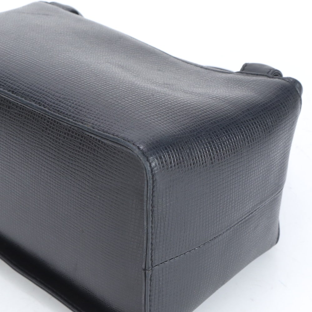 美品 ミニ ボストン ゴールド 金具 レザー ハンドバッグ トート レディース RUE CO10-5 中古