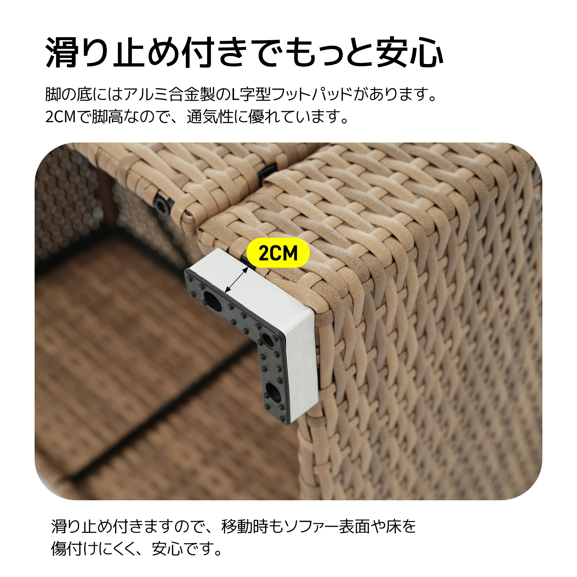 【元SKU：WF301002】パラソル付き ガーデンファニチャー 5点 ガーデン テーブル チェアー ラタン調 テーブル 家具 樹脂 楽組 ホテル カフェ ベランダ テラス 高級 テラス ソファ ガ_5