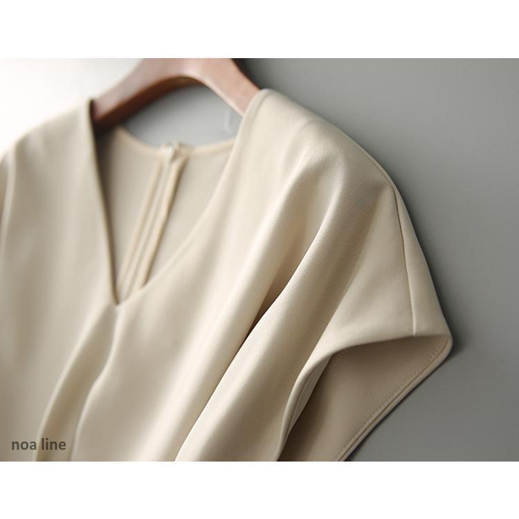 ワンピース レディース 40代 きれいめ マキシワンピース 春夏 半袖ワンピース 黒/白 Vネック リボン Aラインスカート オシャレ大人 通勤OL シンプル ワンピース レディース 40代 きれいめ マキシワンピース 春夏 半袖ワンピース 黒/白 Vネック リボン Aラインスカート オシャレ大人 通勤OL シンプル