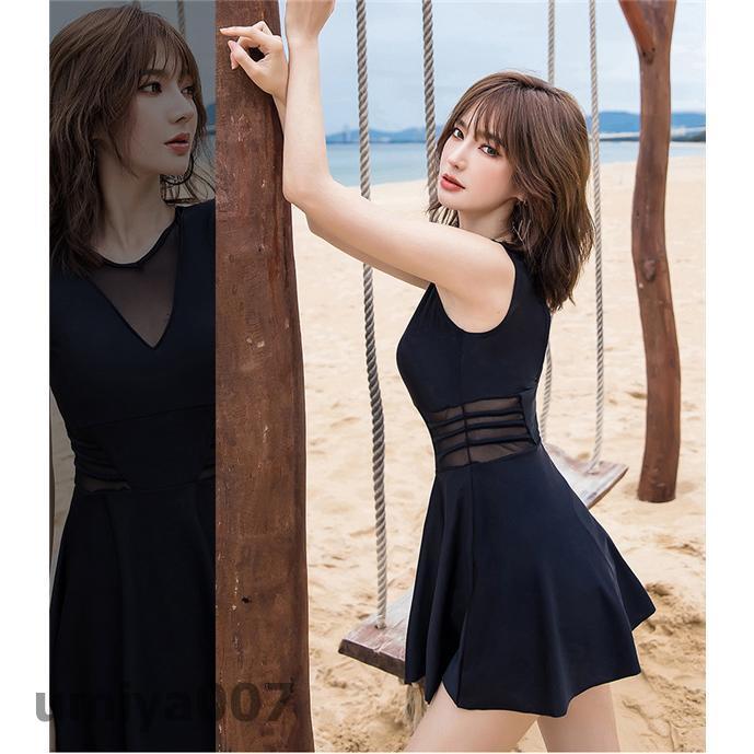 水着レディース ワンピース 体型カバー 20代 30代 40代 ママ水着 ビーチ 大人 可愛い リゾート 大きいサイズ 露出控えめ 黒 オールインワン 春コーデ