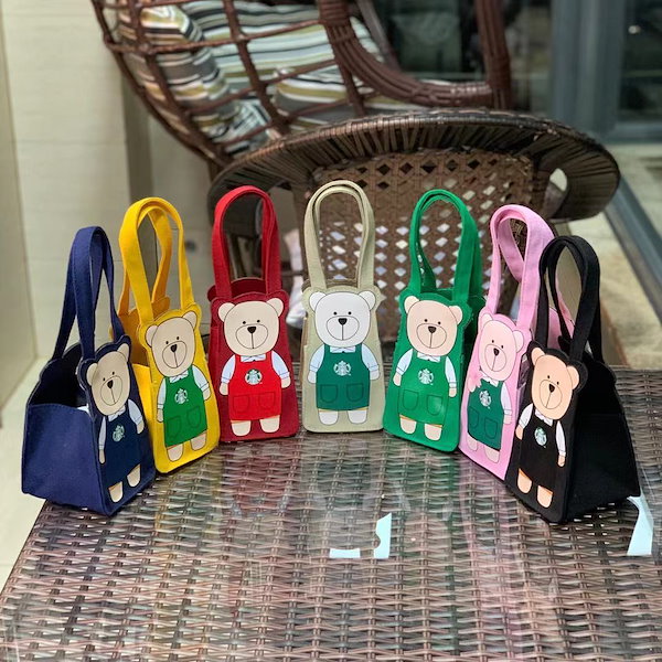 ととろ！starbucks【スターバックス】エコバッグ くま 3個 スターバックス （シンガポール限定） MUSOKA CLUB エコバッグ