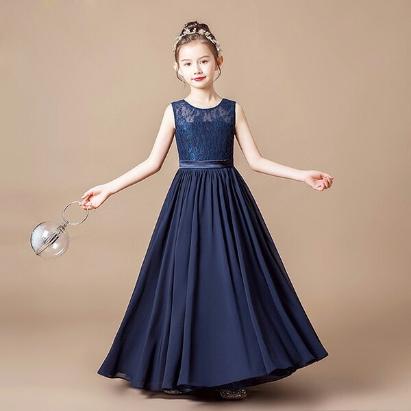 【期間特典】ピアノ発表会 ドレス 中学生 ワンピース ジュニアドレス 七五三 ネイビードレス キッズドレス シフォン レース ノースリーブ ロング丈 ワンピース シンプル バイオリン 160 袖なし 【期間特典】ピアノ発表会 ドレス 中学生 ワンピース ジュニアドレス 七五三 ネイビードレス キッズドレス シフォン レース ノースリーブ ロング丈 ワンピース シンプル バイオリン 160 袖なし