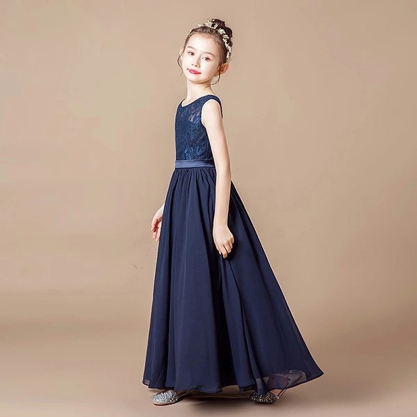 【期間特典】ピアノ発表会 ドレス 中学生 ワンピース ジュニアドレス 七五三 ネイビードレス キッズドレス シフォン レース ノースリーブ ロング丈 ワンピース シンプル バイオリン 160 袖なし 【期間特典】ピアノ発表会 ドレス 中学生 ワンピース ジュニアドレス 七五三 ネイビードレス キッズドレス シフォン レース ノースリーブ ロング丈 ワンピース シンプル バイオリン 160 袖なし