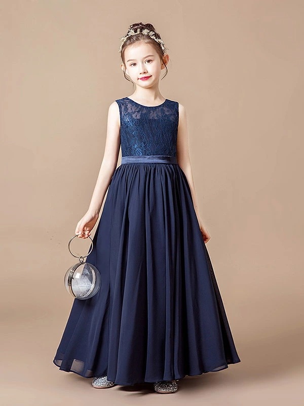 【期間特典】ピアノ発表会 ドレス 中学生 ワンピース ジュニアドレス 七五三 ネイビードレス キッズドレス シフォン レース ノースリーブ ロング丈 ワンピース シンプル バイオリン 160 袖なし 【期間特典】ピアノ発表会 ドレス 中学生 ワンピース ジュニアドレス 七五三 ネイビードレス キッズドレス シフォン レース ノースリーブ ロング丈 ワンピース シンプル バイオリン 160 袖なし