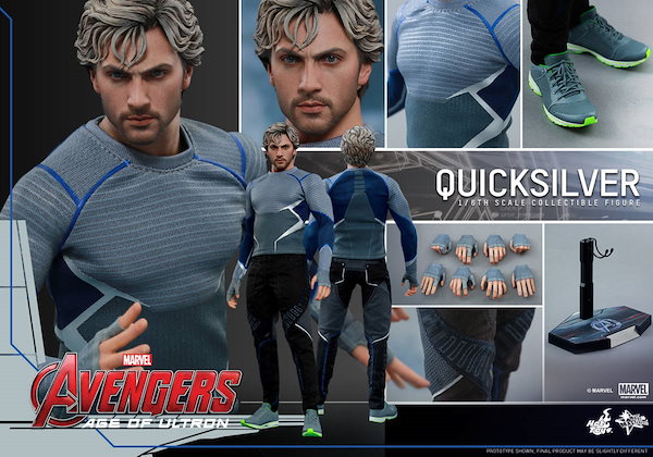 新品未開封 HOTTOYS ホットトイズ 1/6 MMS302『アベンジャーズ／エイジオブウルトロン』フィギュア　クイックシルバー  Quicksilver