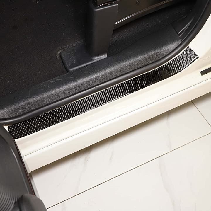 FOR Honda N-BOX 2017-2021年適用 ホンダN-BOX 2018 2019 2020 社外品 スレッショルドバーステッカー( 黒-ケーボン繊維) mdprevattcaulkingandwaterproofing.com