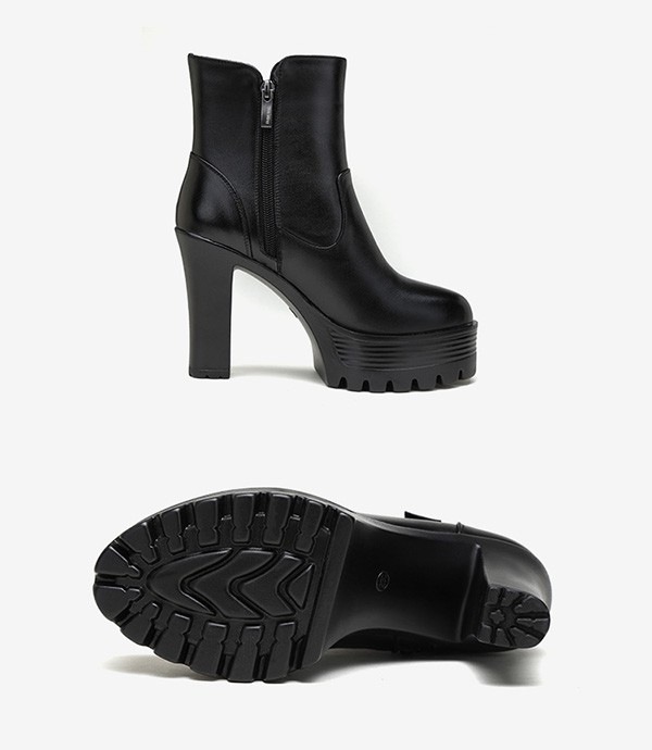 ショートブーツレディース チャンキーヒール 美脚 ショート ブーツ 10センチ 太ヒール 秋冬 疲れにくい 歩きやすい 太ヒール ブーツ スムース 防寒 歩きやすい 小さいサイズ 大きいサイズ 黒 2 ショートブーツレディース チャンキーヒール 美脚 ショート ブーツ 10センチ 太ヒール 秋冬 疲れにくい 歩きやすい 太ヒール ブーツ スムース 防寒 歩きやすい 小さいサイズ 大きいサイズ 黒 2