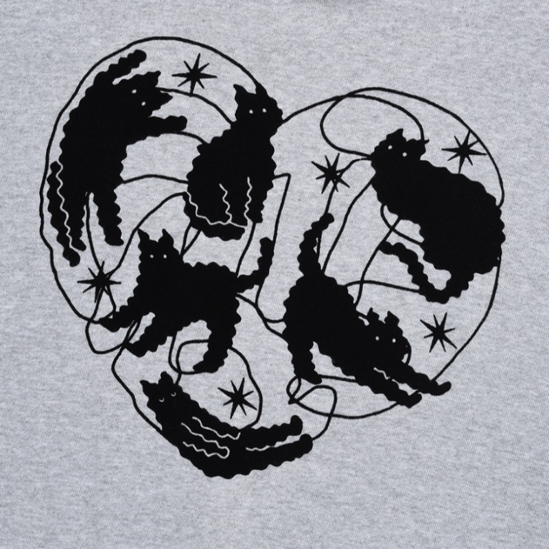 ファレットハートネロパーカーライトグレー