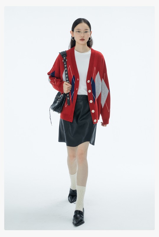 オモントエッグタルトクリスマスセータージャケットレディース秋冬新作2023ゆったりアウターカーディガンニットトップストレンド オモントエッグタルトクリスマスセータージャケットレディース秋冬新作2023ゆったりアウターカーディガンニットトップストレンド