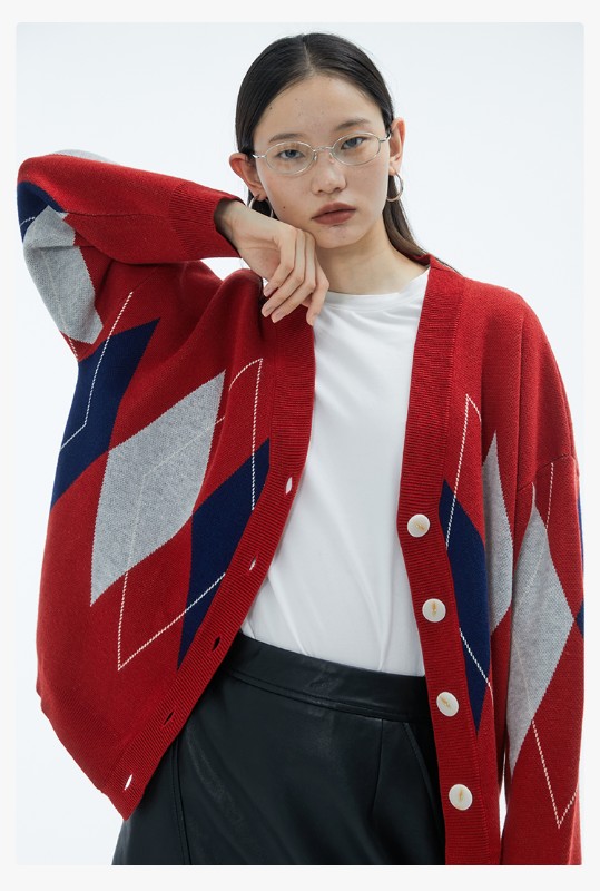 オモントエッグタルトクリスマスセータージャケットレディース秋冬新作2023ゆったりアウターカーディガンニットトップストレンド オモントエッグタルトクリスマスセータージャケットレディース秋冬新作2023ゆったりアウターカーディガンニットトップストレンド