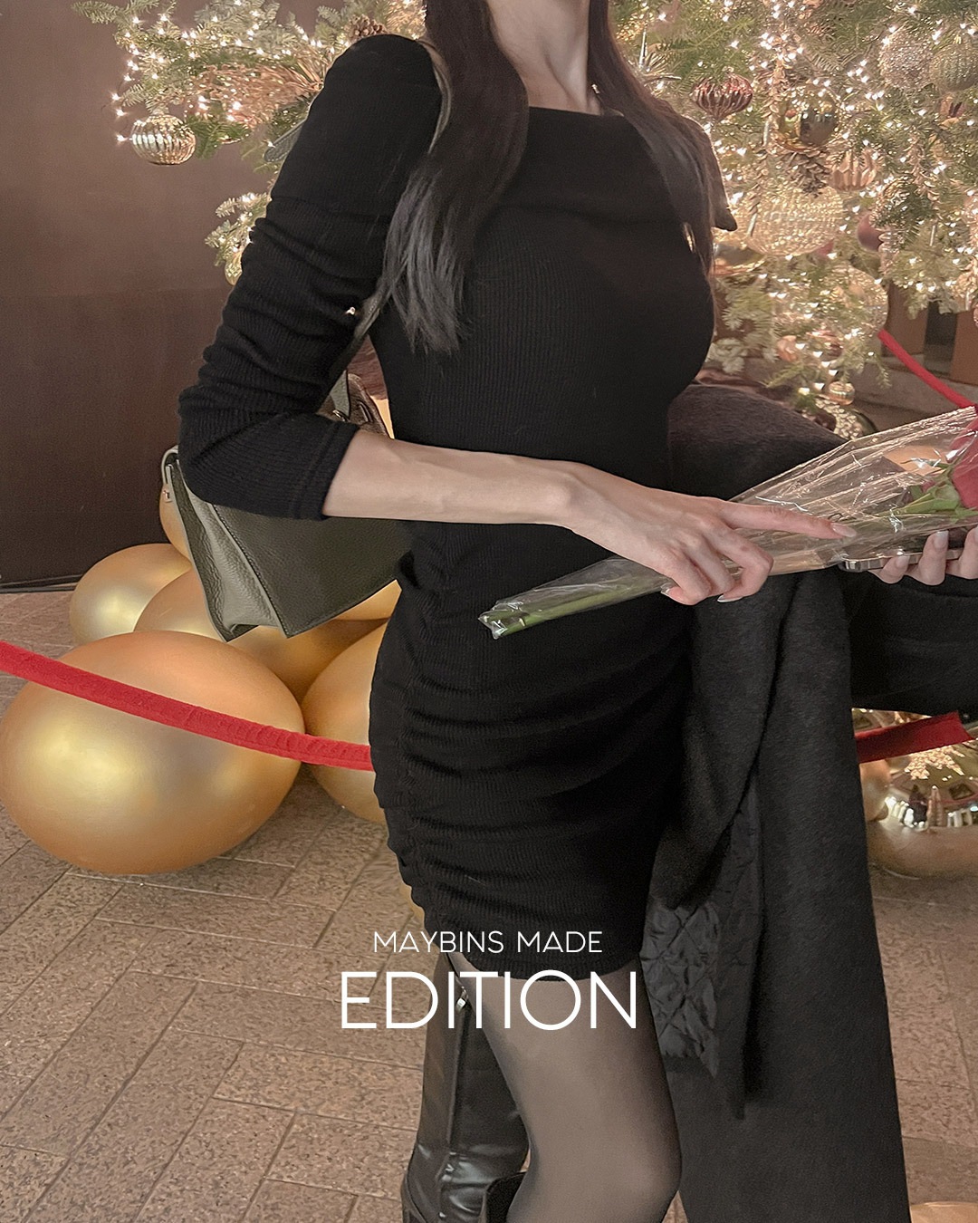 オフショルダーシャーリングワンピース韓国ファッション レディース オフショルダーシャーリングワンピース韓国ファッション レディース