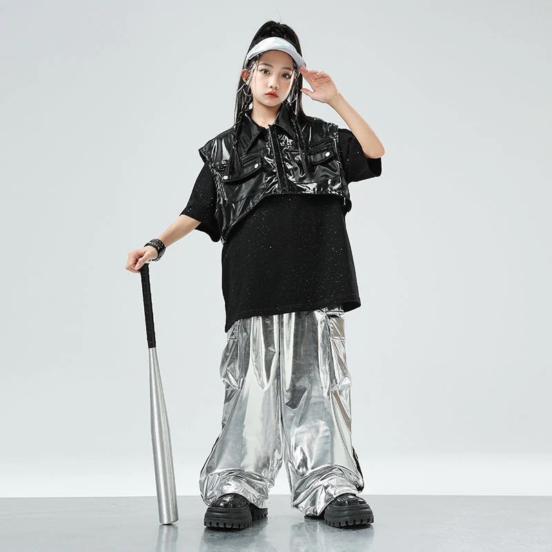 子供の街のダンスのファッション服のスーツの男女の子供のヒップホップのかっこいいジャズのダンスのhiphopのショーの棚の太鼓の出演服