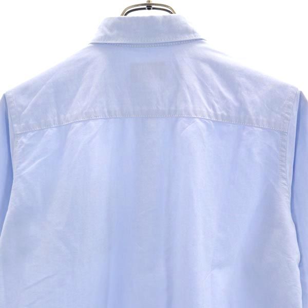 日本製 ゴルフ 長袖 ボタンダウンシャツ 2 ブルー系 レディース