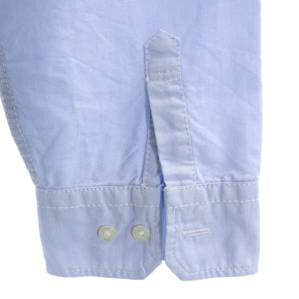 日本製 ゴルフ 長袖 ボタンダウンシャツ 2 ブルー系 レディース