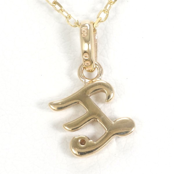 K10 10金 YG イエローゴールド ネックレス ダイヤ 0.01 約40cm ジュエリー 中古 K10 10金 YG イエローゴールド ネックレス ダイヤ 0.01 約40cm ジュエリー 中古