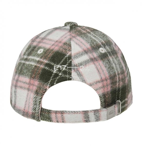 MULTI COLOR CHECK BALL CAP-PINK - EMIS