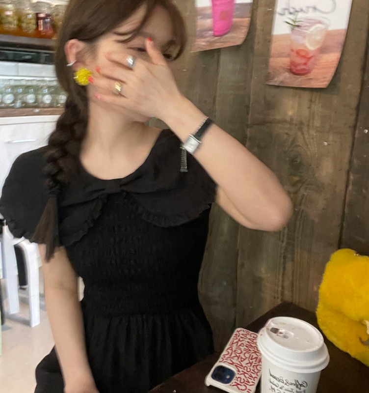 逃亡王女のチュールロングスカートは純粋で年齢を軽減するドールカラードレスレディースウエスト痩身